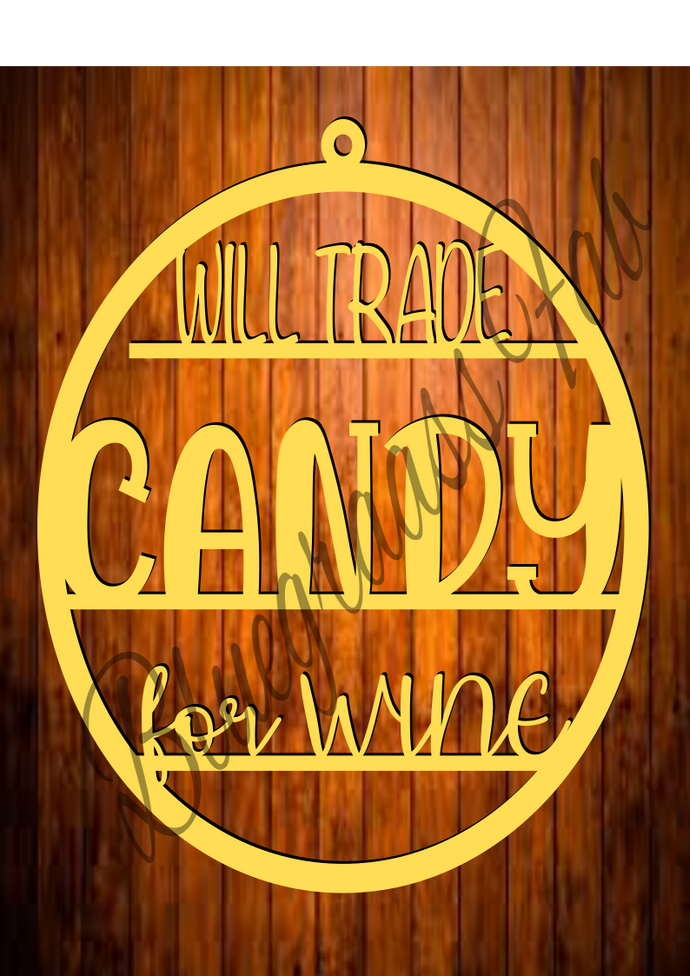 Will Trade Candy Door Hanger