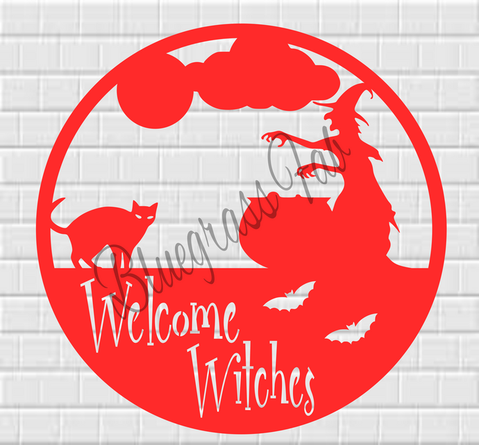 Welcome Witches Door Hanger